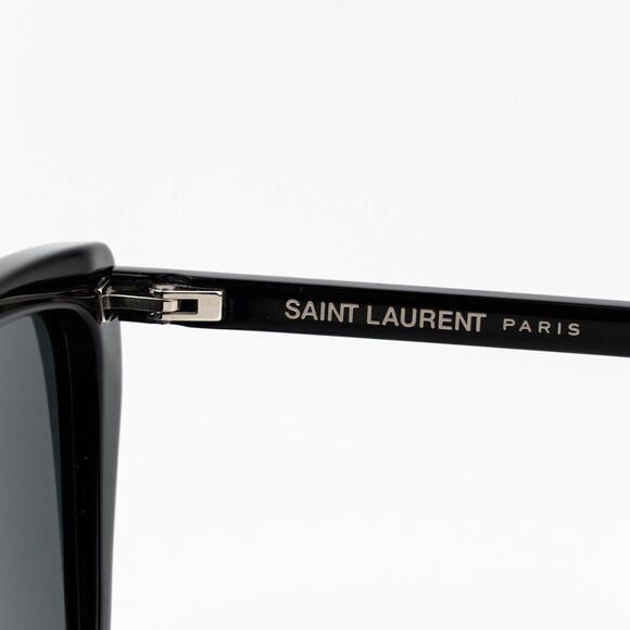 Saint Laurent Women Sunglasses Black Cat Eye SL737 MICA THIN 001 BRAND NEW